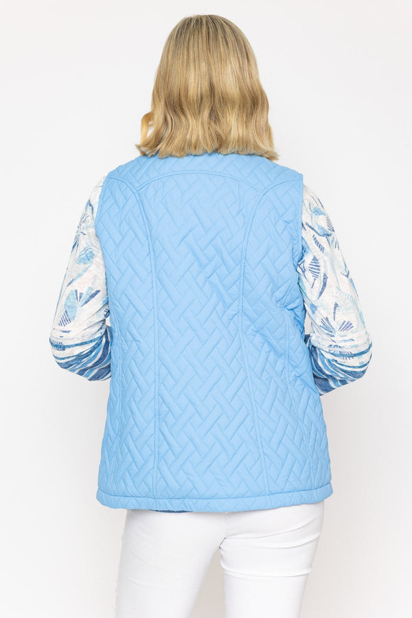 Carraig Donn Light Blue Quilted Gilet