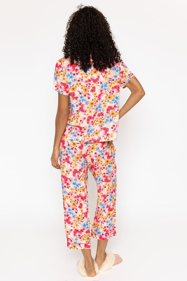 Carraig Donn Light Pink Printed 3/4 Leg Pyjama Set