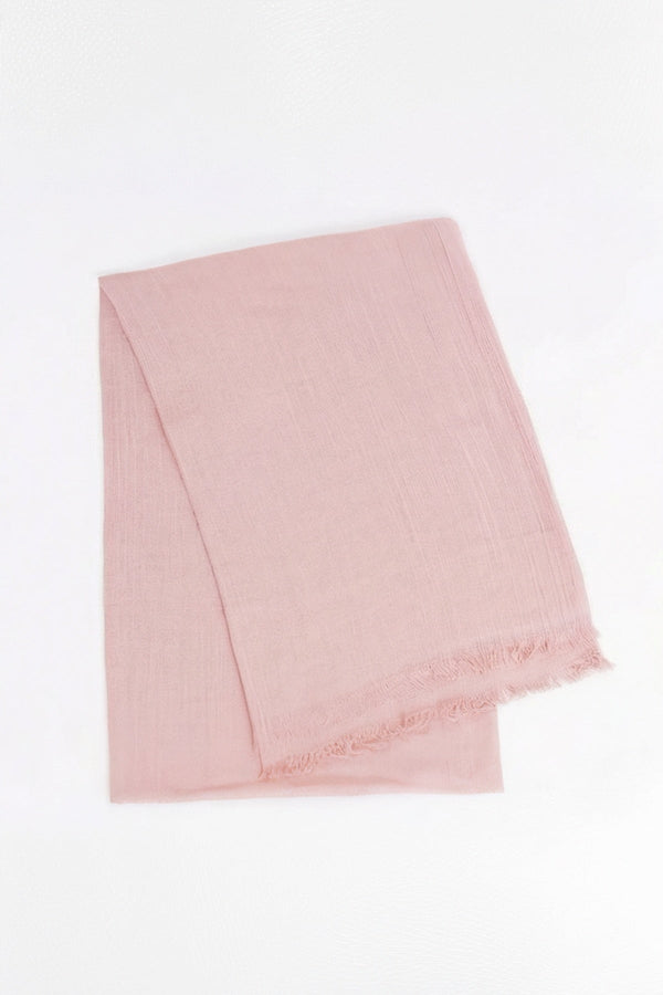 Carraig Donn Light Pink Soft Touch Cotton Blend Scarf