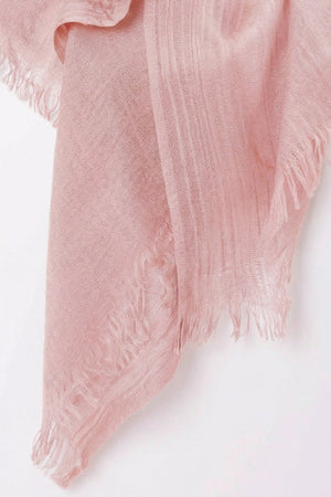 Carraig Donn Light Pink Soft Touch Cotton Blend Scarf