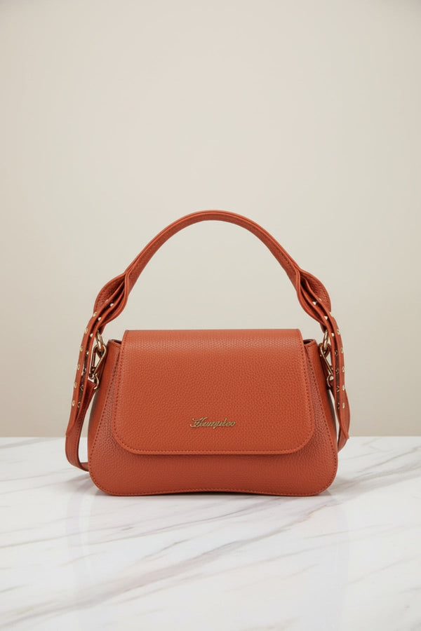 Carraig Donn Lily Flap-Over Shoulder Bag in Tan