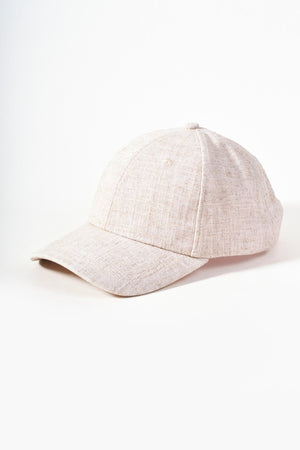 Carraig Donn Linen Blend Beige Baseball Cap