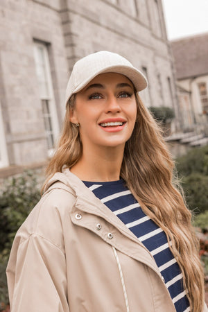 Carraig Donn Linen Blend Beige Baseball Cap