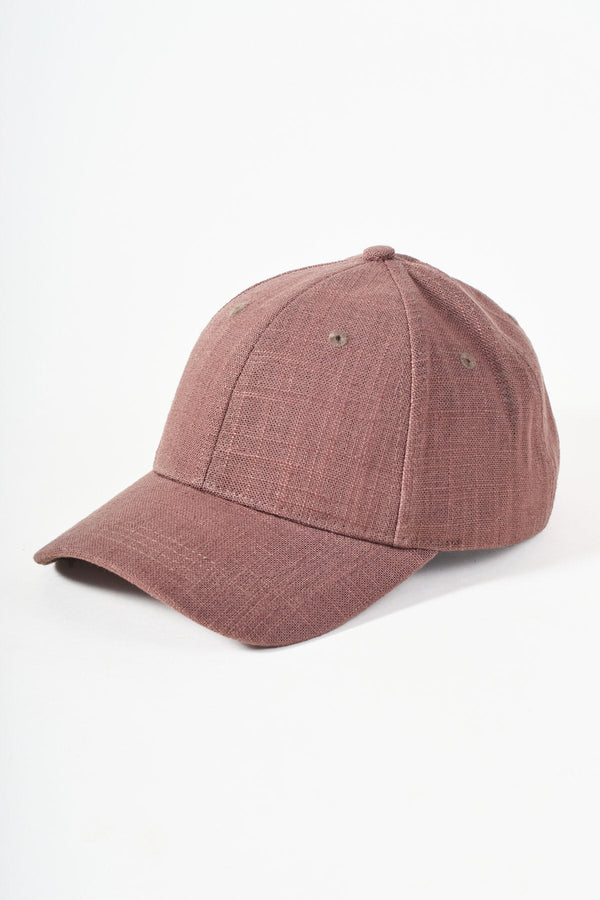 Carraig Donn Linen Blend Brown Baseball Cap