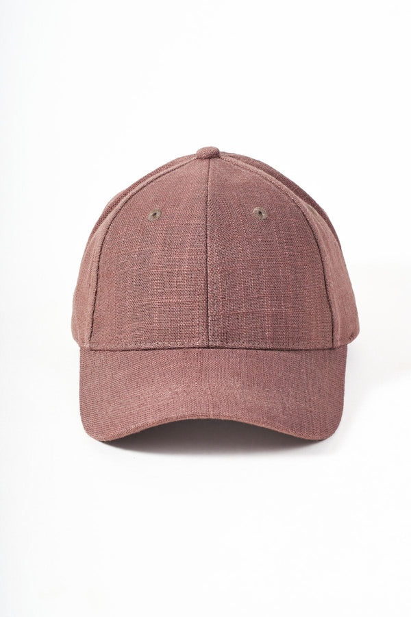 Carraig Donn Linen Blend Brown Baseball Cap