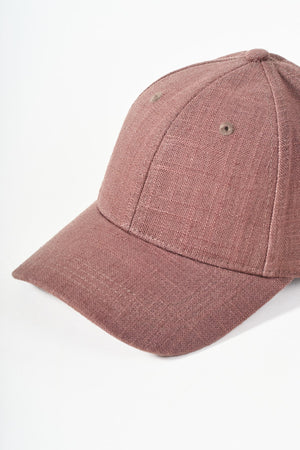 Carraig Donn Linen Blend Brown Baseball Cap