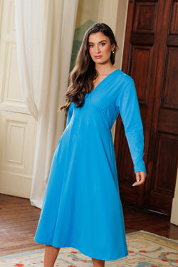 Carraig Donn Lisa Blue Midi Dress