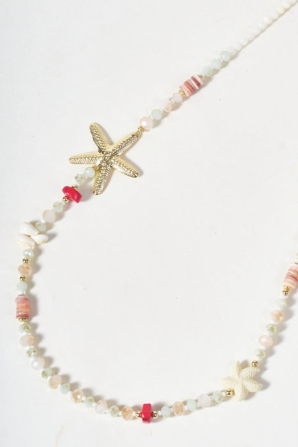 Carraig Donn Long Beaded Starfish Necklace
