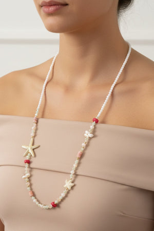 Carraig Donn Long Beaded Starfish Necklace