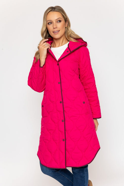 Carraig Donn Longline Quited Coat Pink