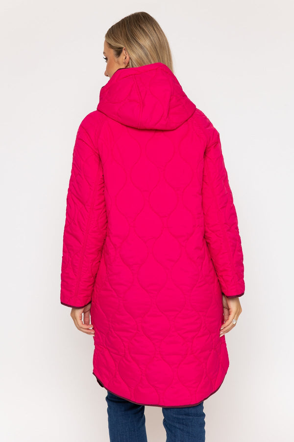 Carraig Donn Longline Quited Coat Pink