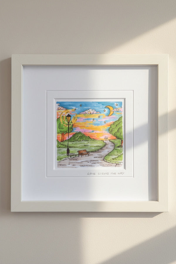 Carraig Donn "Love Lights the Way" Small Framed Art Print