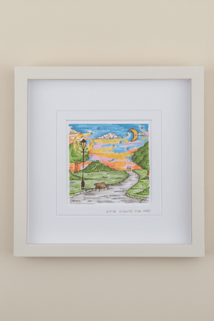 Carraig Donn "Love Lights the Way" Small Framed Art Print