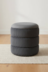 Lulu Grey Storage Stool | Gift & Home | Footstools – Carraig Donn