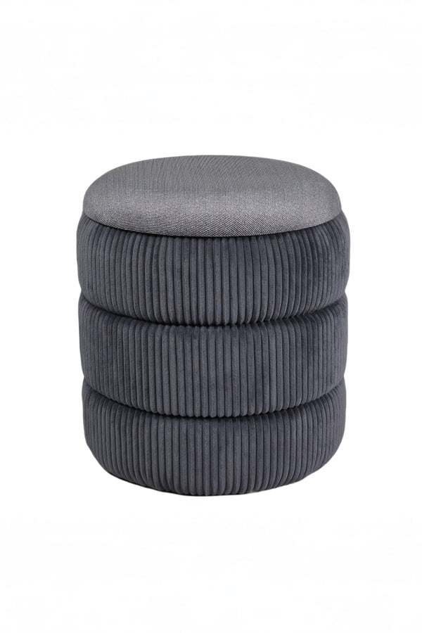 Carraig Donn Lulu Grey Storage Stool