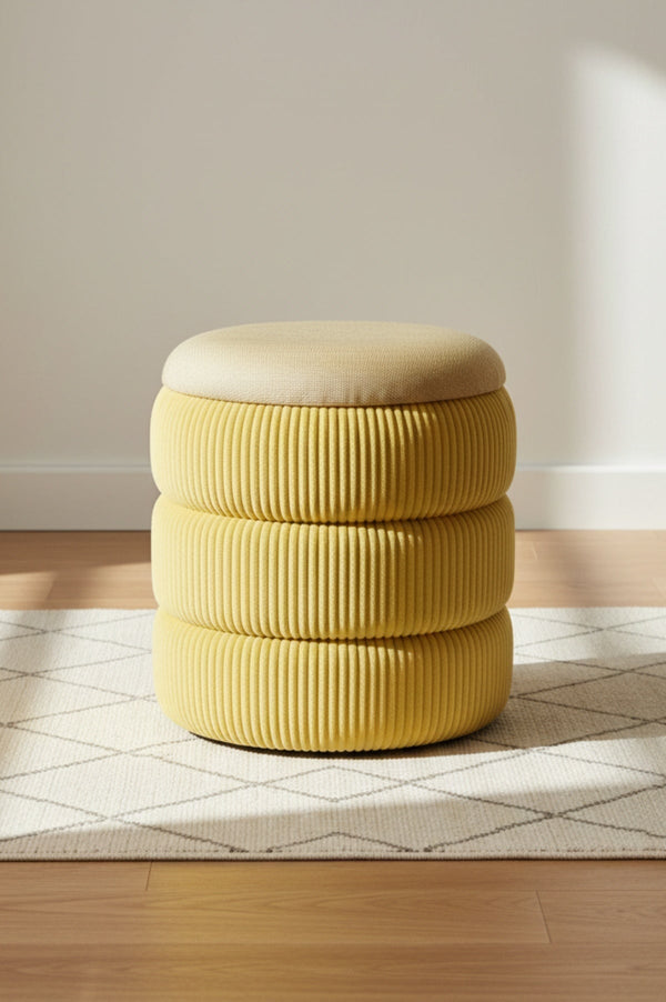 Carraig Donn Lulu Yellow Storage Stool