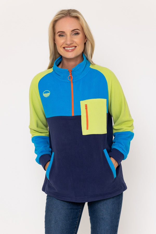 Blue Green Fleece Ladies Fashion Carraig Donn - Main Image