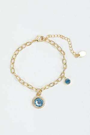 Carraig Donn March Birthstone Charm Bracelet