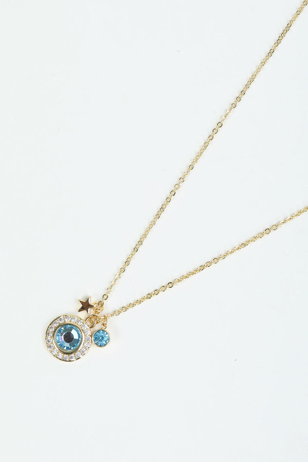 Carraig Donn March Birthstone Charm Necklace