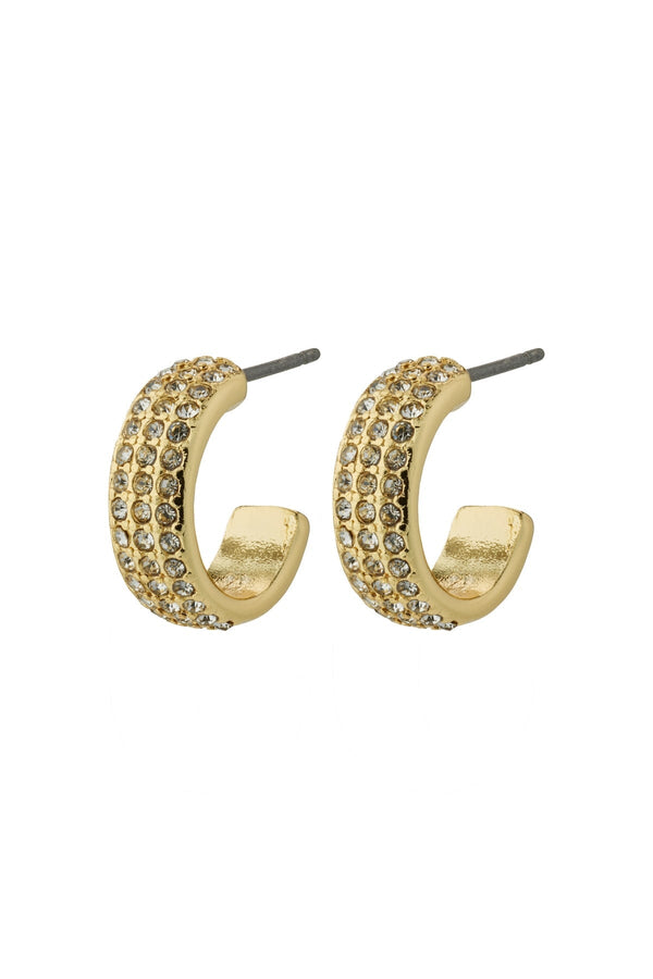 Carraig Donn Matylda Crystal Gold Plated Hoop Earrings
