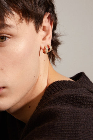 Carraig Donn Matylda Crystal Gold Plated Hoop Earrings