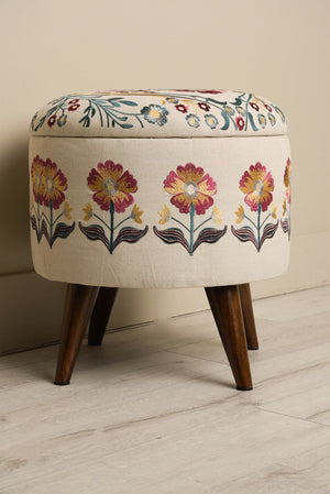 Carraig Donn Maya Embroidered Storage Bench