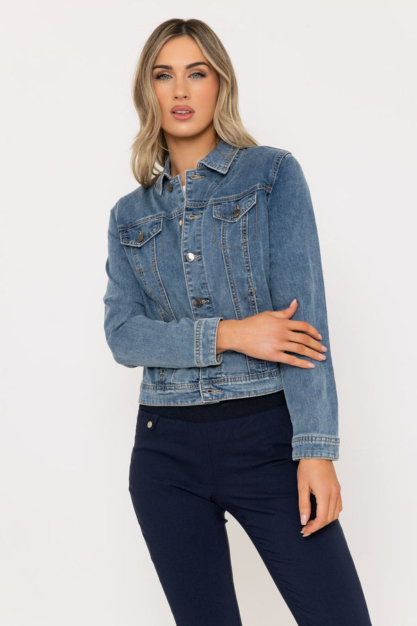 Medium Blue Denim Jacket - Main Image