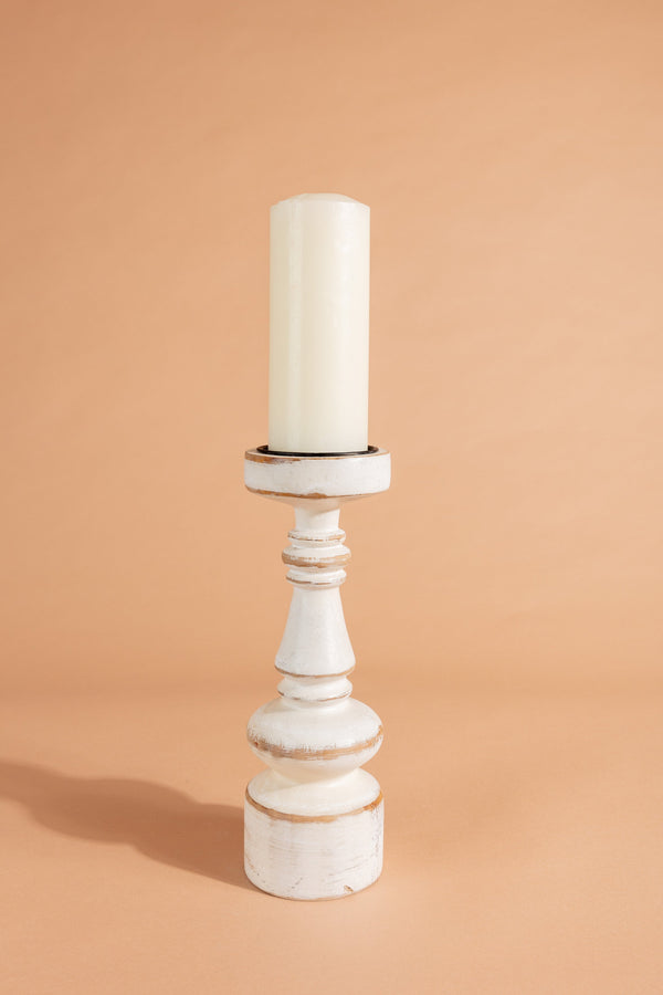Carraig Donn Medium Wooden Candle Holder