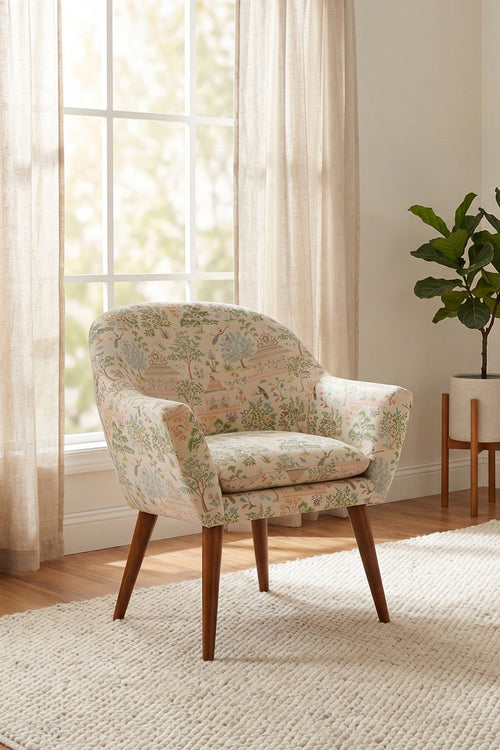 Menagerie Birds Upholstered Armchair