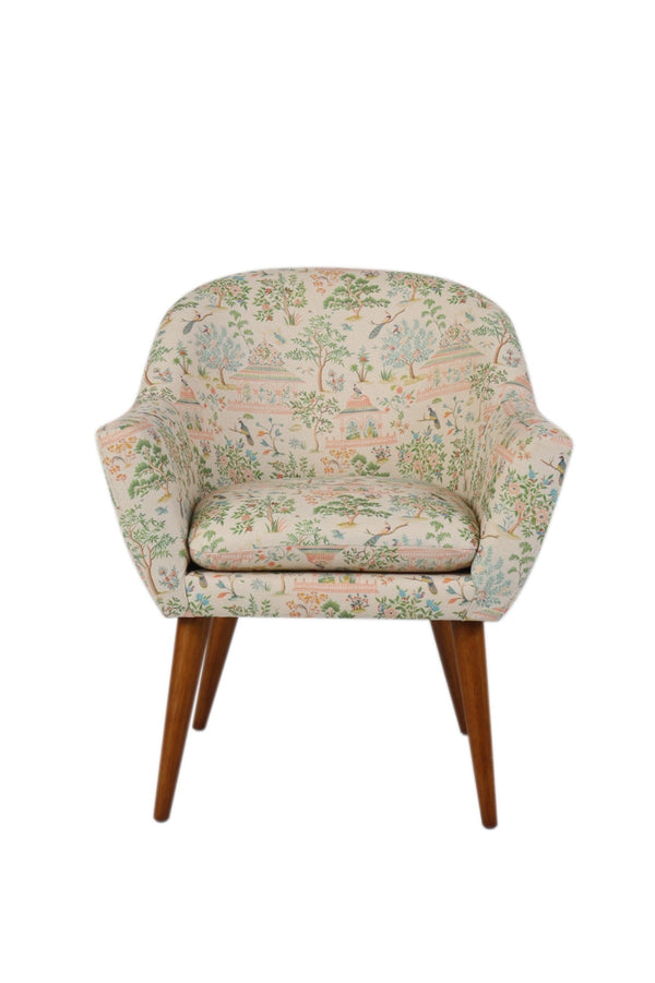 Carraig Donn Menagerie Birds Upholstered Armchair