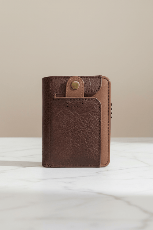 Men's Brown Belt & RFID Wallet Gift Set