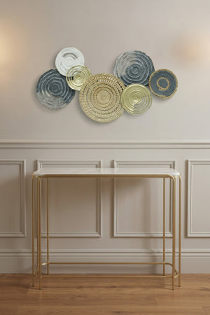 Carraig Donn Metal & Bamboo Circles Wall Art