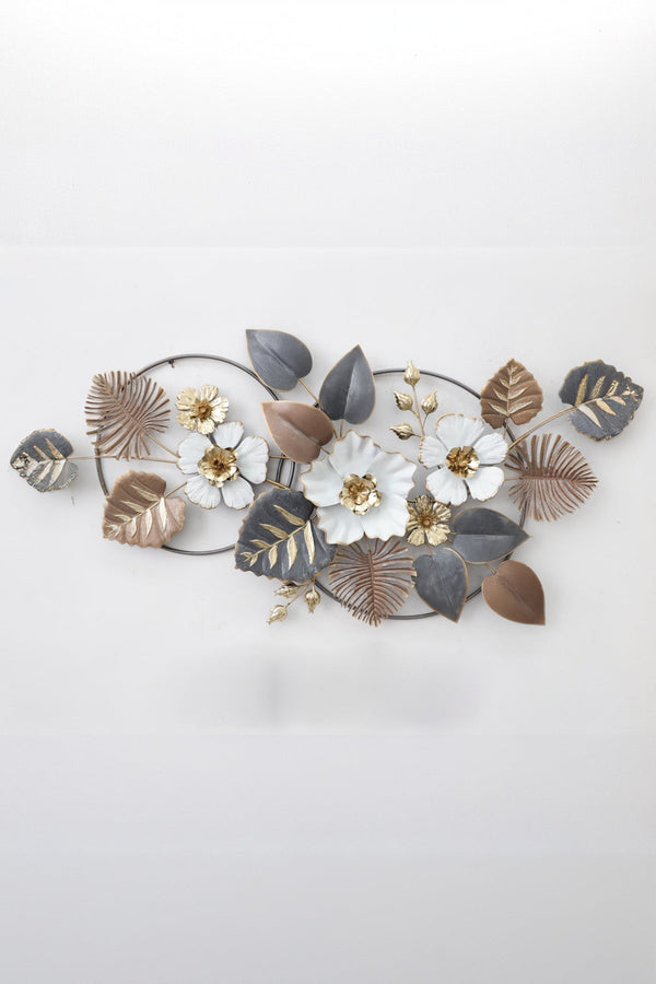 Carraig Donn Metal Floral Leaf Wall Art