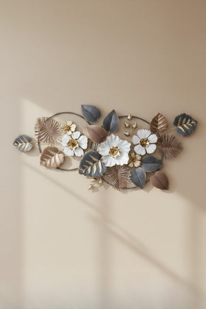 Carraig Donn Metal Floral Leaf Wall Art