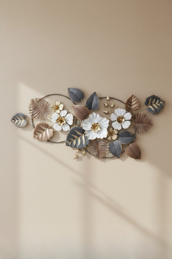 Carraig Donn Metal Floral Leaf Wall Art
