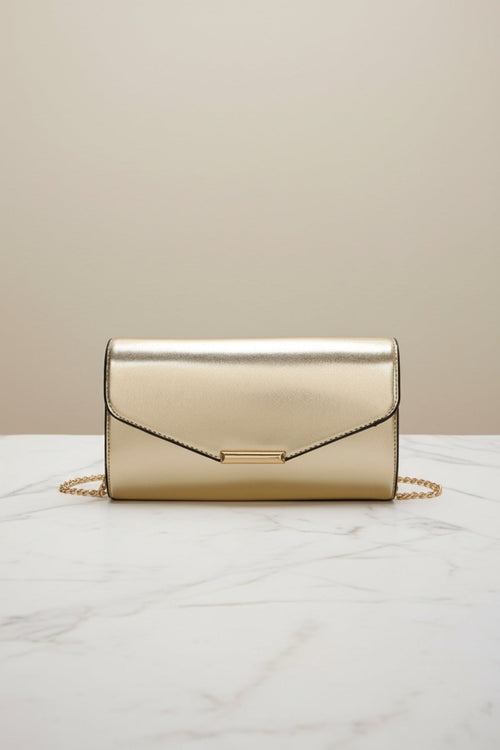 Metallic Gold Clutch Bag