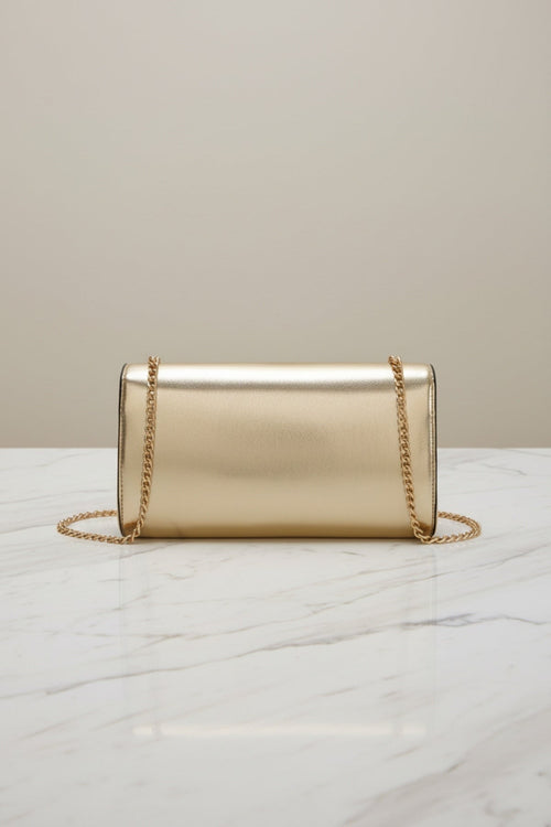 Carraig Donn Metallic Gold Clutch Bag