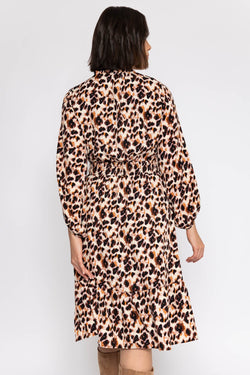Carraig Donn Mia Midi Dress in Animal Print
