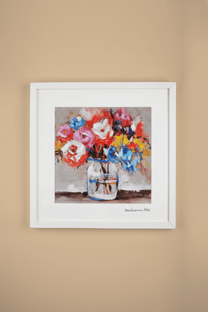 Carraig Donn Midsummer Mix Posy Framed Wall Art