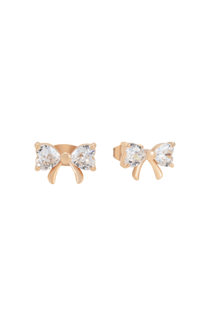 Carraig Donn Mini Crystal Bow Stud Earrings