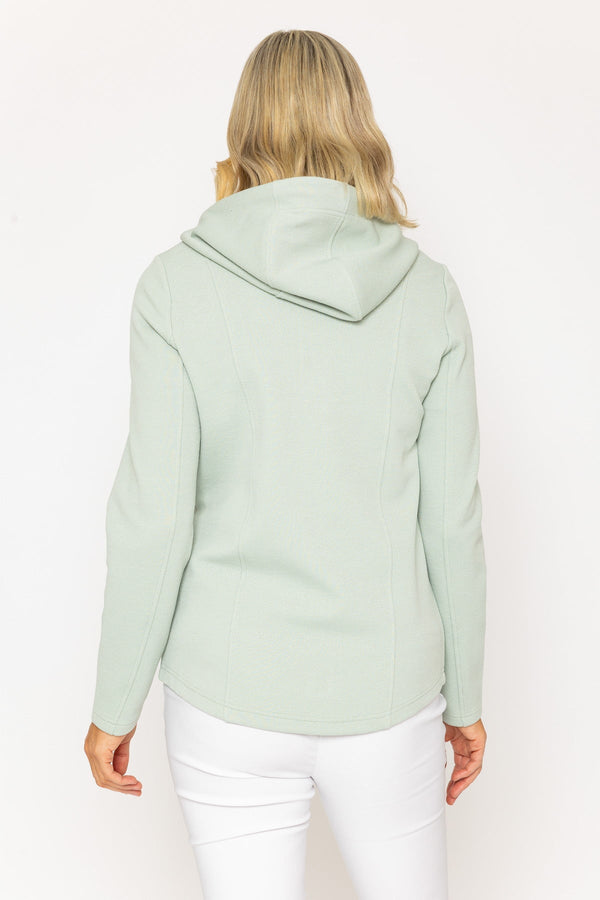 Carraig Donn Mint Hooded Pique Jacket