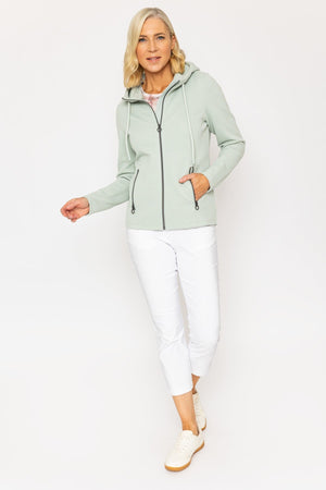 Carraig Donn Mint Hooded Pique Jacket