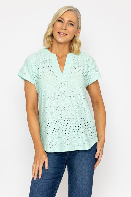 Mint Short Sleeve Jersey Top
