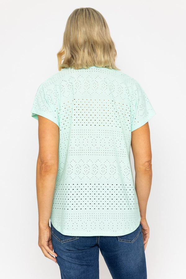 Carraig Donn Mint Short Sleeve Jersey Top
