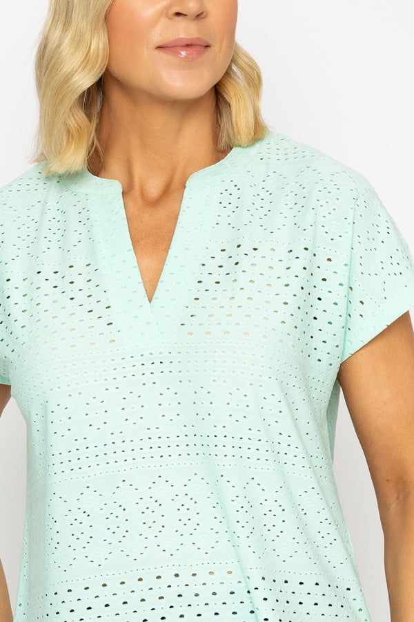 Carraig Donn Mint Short Sleeve Jersey Top
