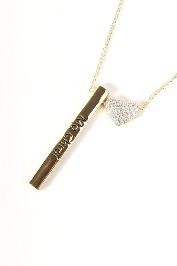 Carraig Donn "Mo Chroi" Bar Pendant Necklace