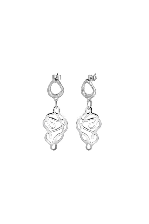 Molten Knot Drop Earrings