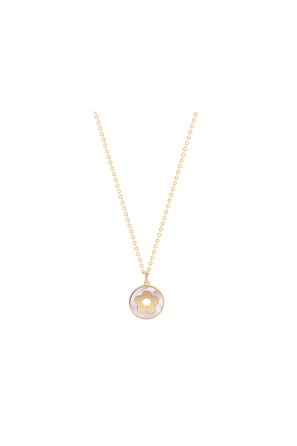 Carraig Donn Mother Of Pearl Disc Pendant Necklace