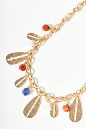 Carraig Donn Multi Beaded Gold Necklace