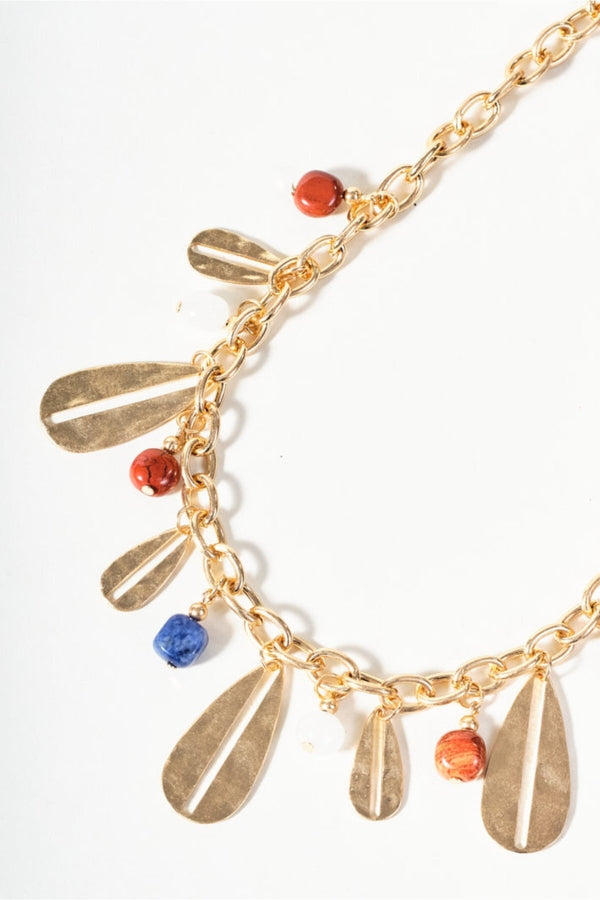 Carraig Donn Multi Beaded Gold Necklace
